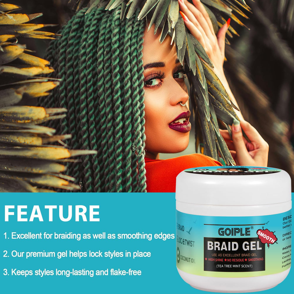 Goiple used during loc retwist to secure new growth