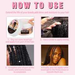 Goiple used on loc retwist demonstrating secure hold and tidy roots