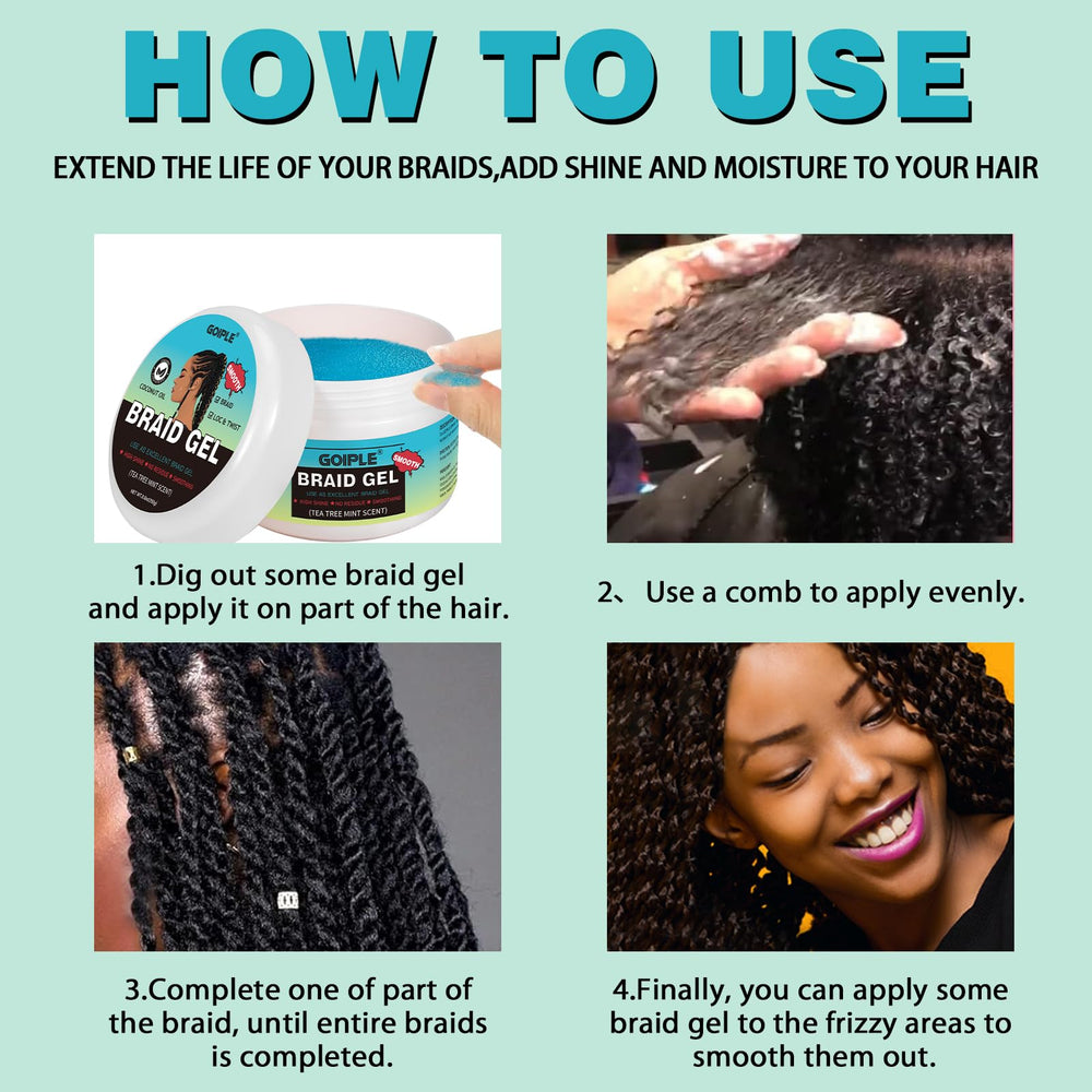 Goiple gel applied during loc retwist in salon for controlled root maintenance