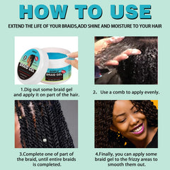 Goiple gel applied during loc retwist in salon for controlled root maintenance