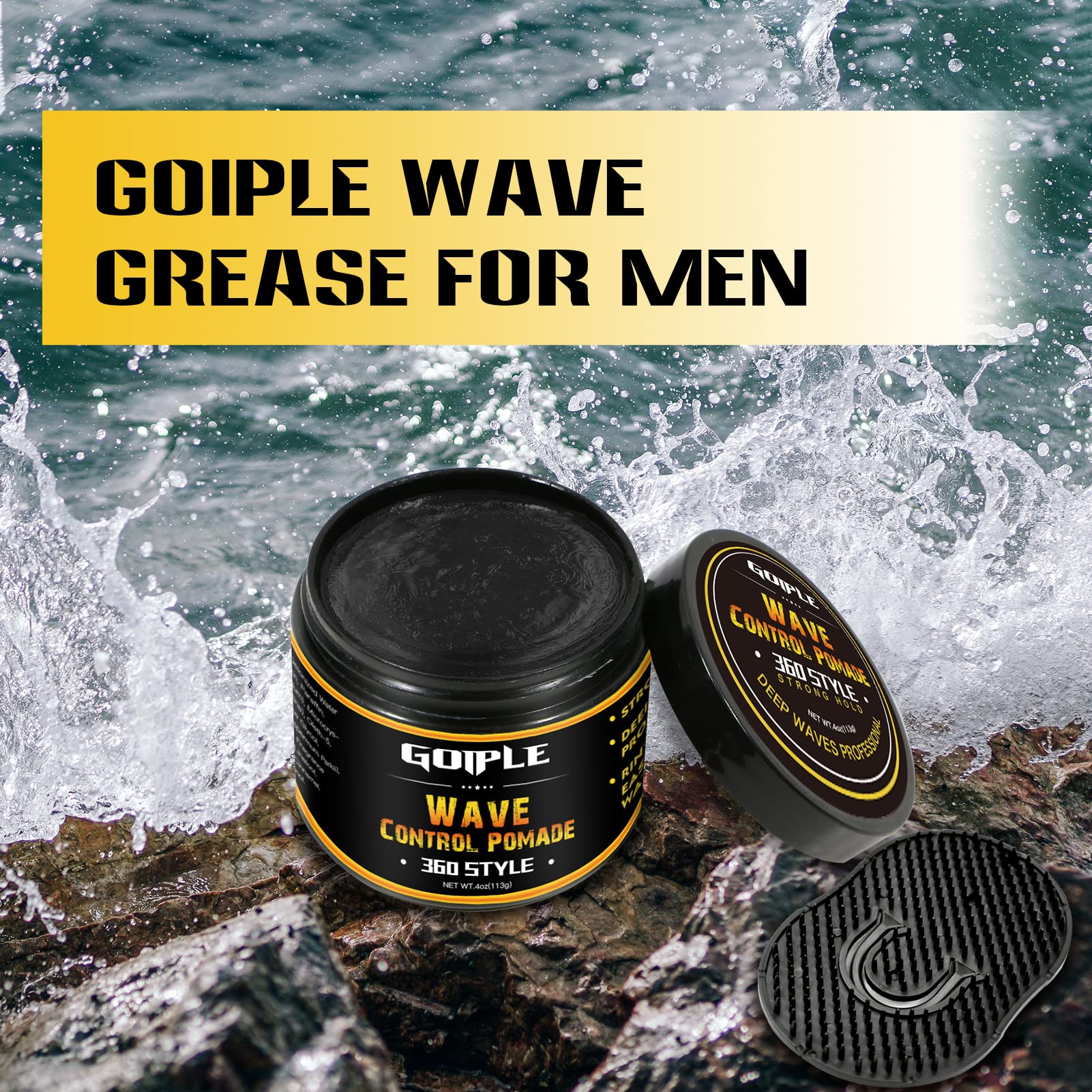 Goiple durag compressing waves overnight to enhance pattern