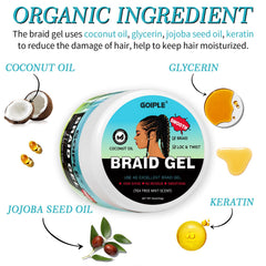 Goiple gel texture close-up revealing clear glossy consistency and sheen