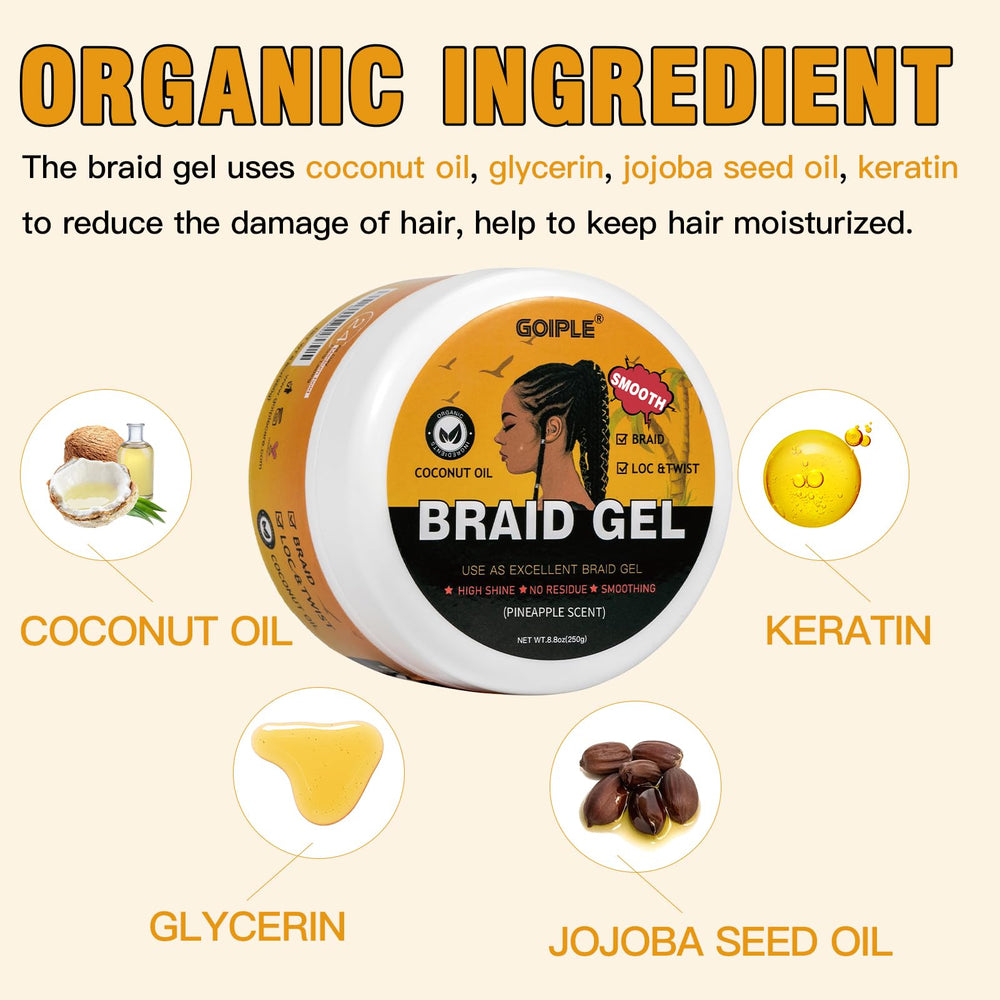 Goiple jar open to reveal smooth gel texture for precise application