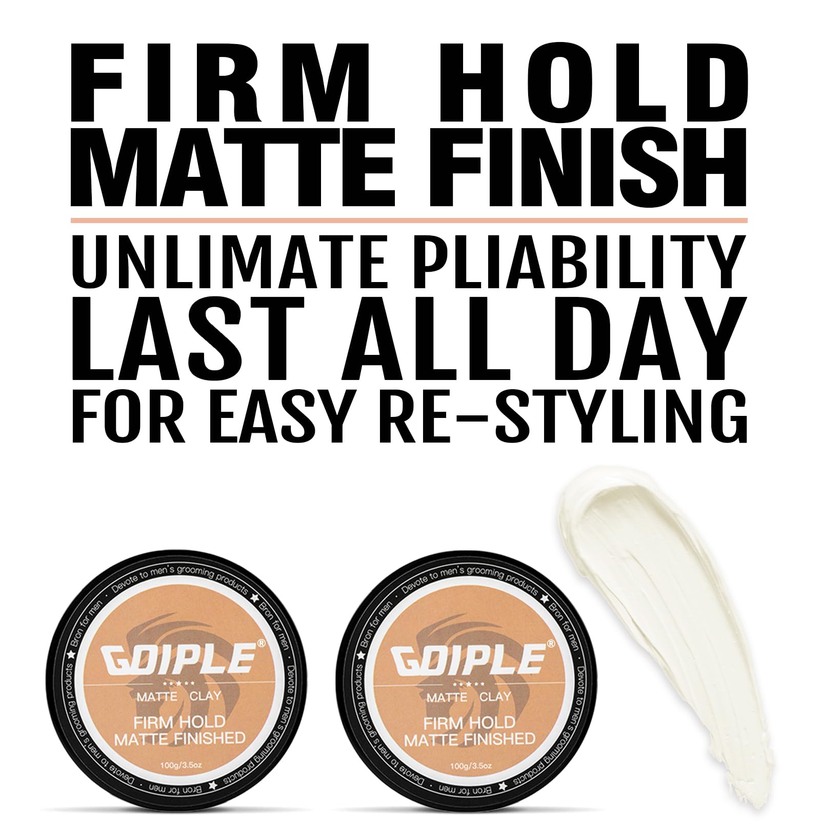 Goiple open jar showing clay texture and easy-to-scoop formula benefit