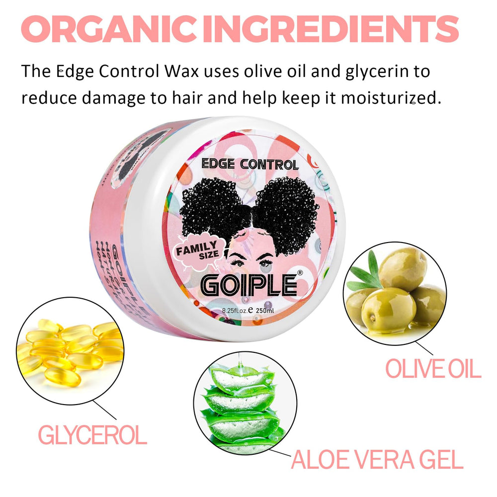 Goiple open tub close-up of wax texture, showing smooth creamy consistency for easy styling
