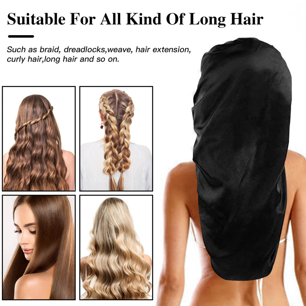 Goiple premium satin bonnet flat lay to protect hair and retain moisture
