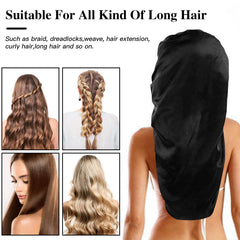 Goiple premium satin bonnet flat lay to protect hair and retain moisture