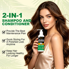 Goiple close-up of shampoo texture highlighting smooth conditioning benefits