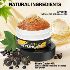 Open Goiple jar with visible smooth gel texture highlighting scoopable consistency