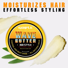 Man brushing waves after applying Goiple for defined 360 wave results
