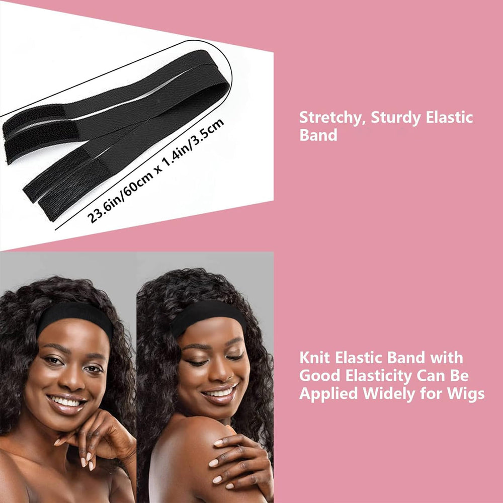 Goiple melt band securing a wig for a seamless, glueless install benefit