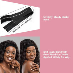 Goiple melt band securing a wig for a seamless, glueless install benefit