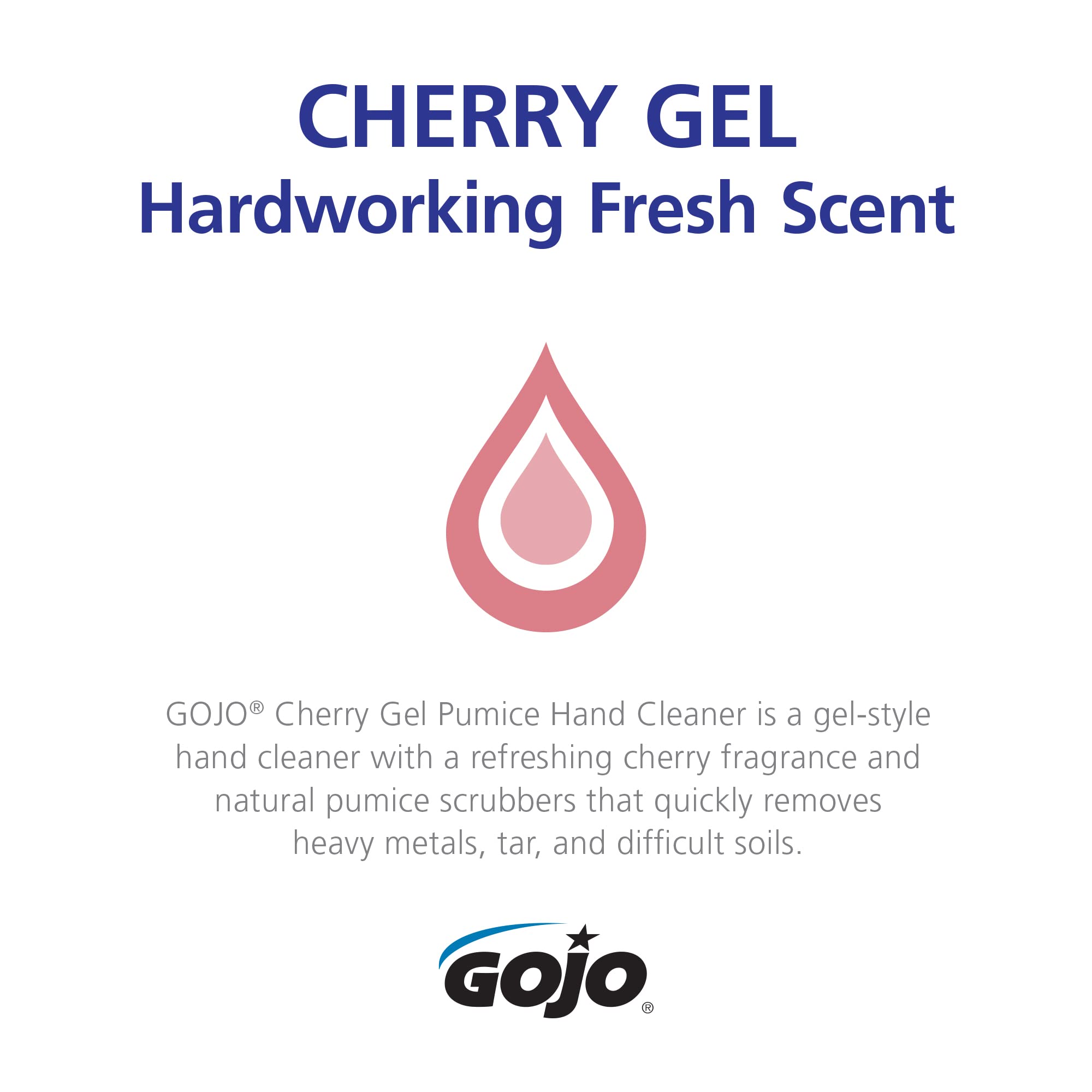 GOJO label detail showing product name and usage information clearly