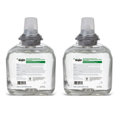 GOJO front packaging view of 1200 mL refill showing labels and certifications benefits