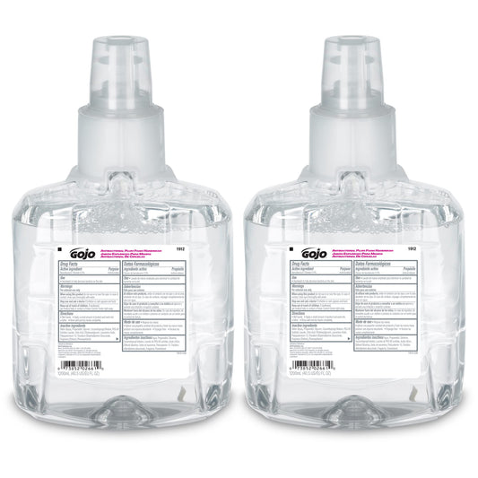 GOJO front packaging showing plum refill and product benefits