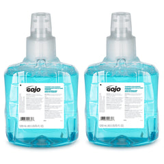 GOJO pomeberry front packaging showing refill label and size benefits