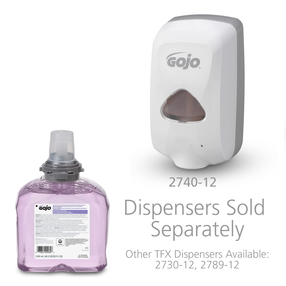 GOJO foam texture splash demonstrating rich self-lathering foam for efficient cleaning