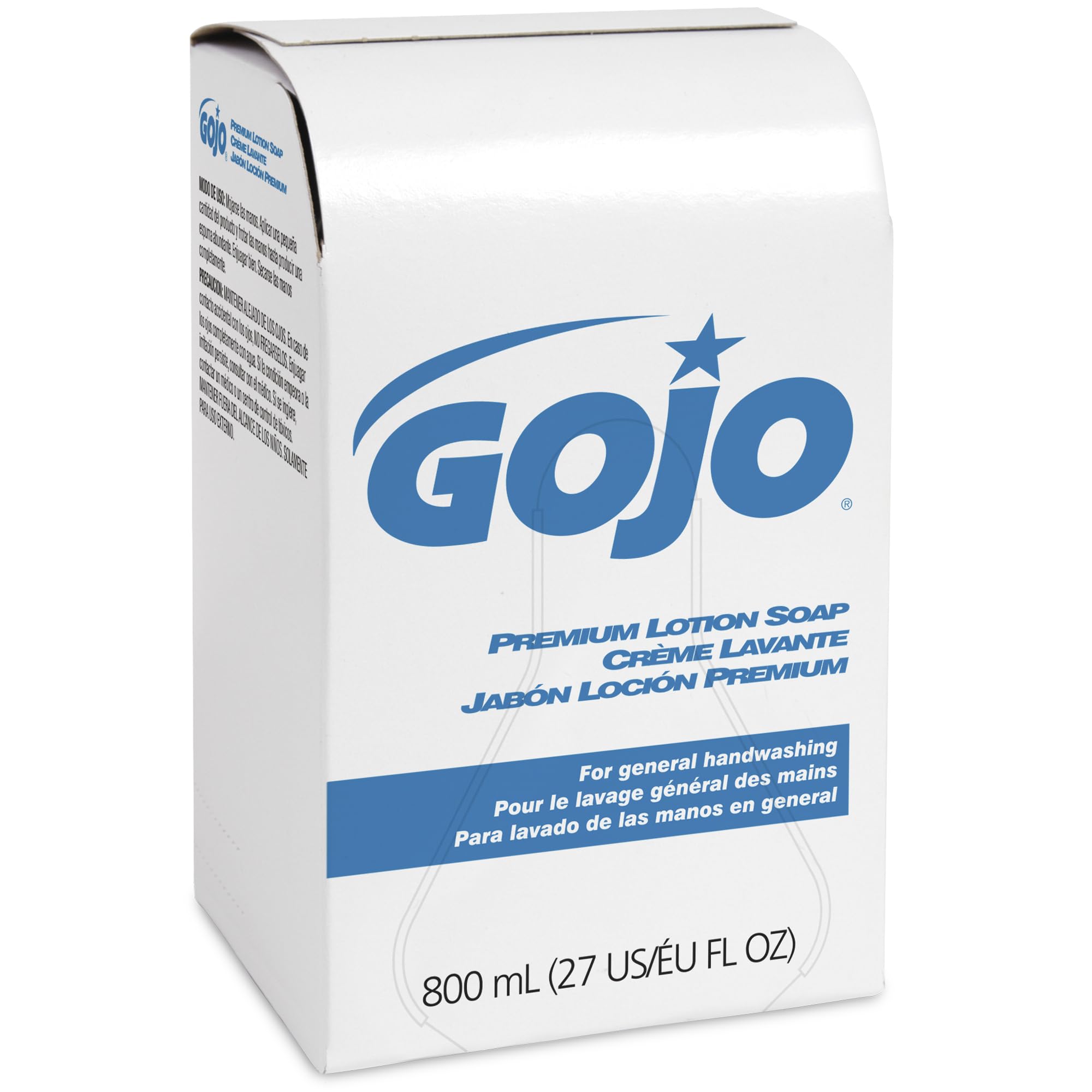 GOJO texture and lather on hand, gentle moisturizing benefit shown