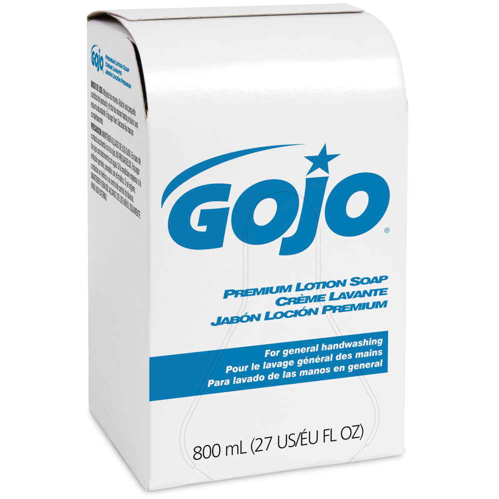 GOJO texture and lather on hand, gentle moisturizing benefit shown