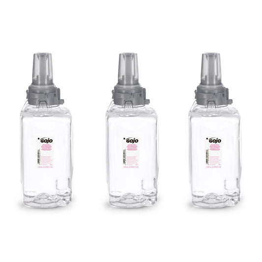 GOJO refill front label showing product name and size, assures reliable supply