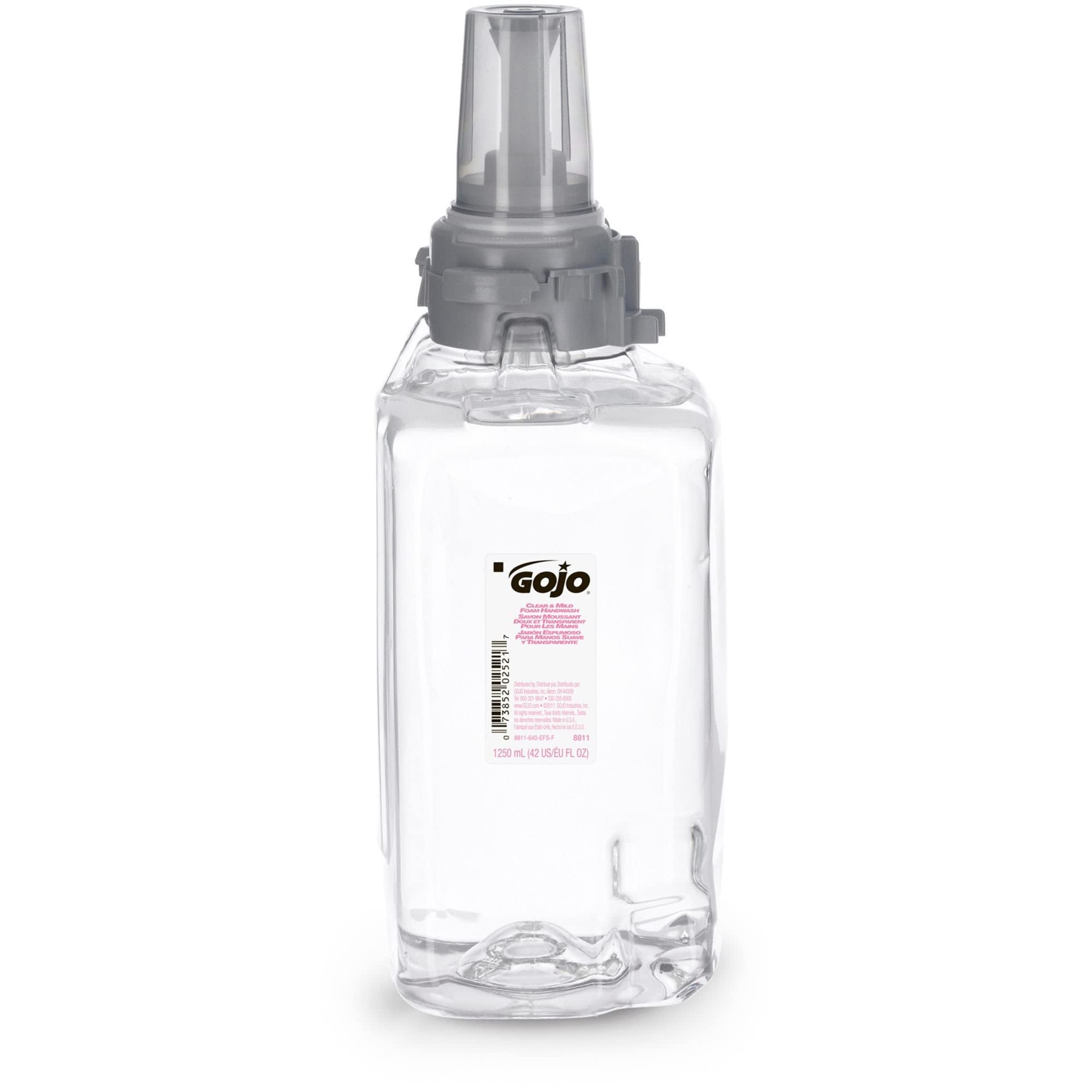 Three GOJO refill cartridges boxed together, simplifies purchasing and storage