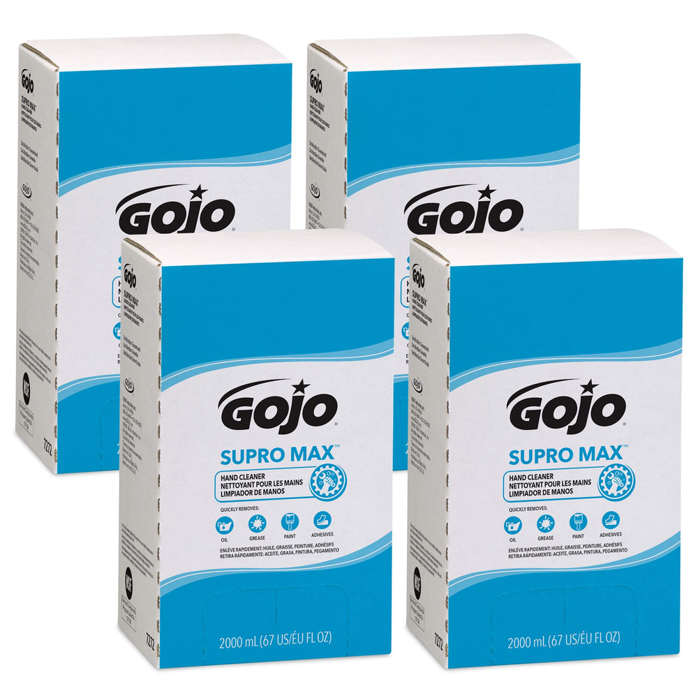 GOJO SUPRO MAX front packaging showing label and citrus scent benefits