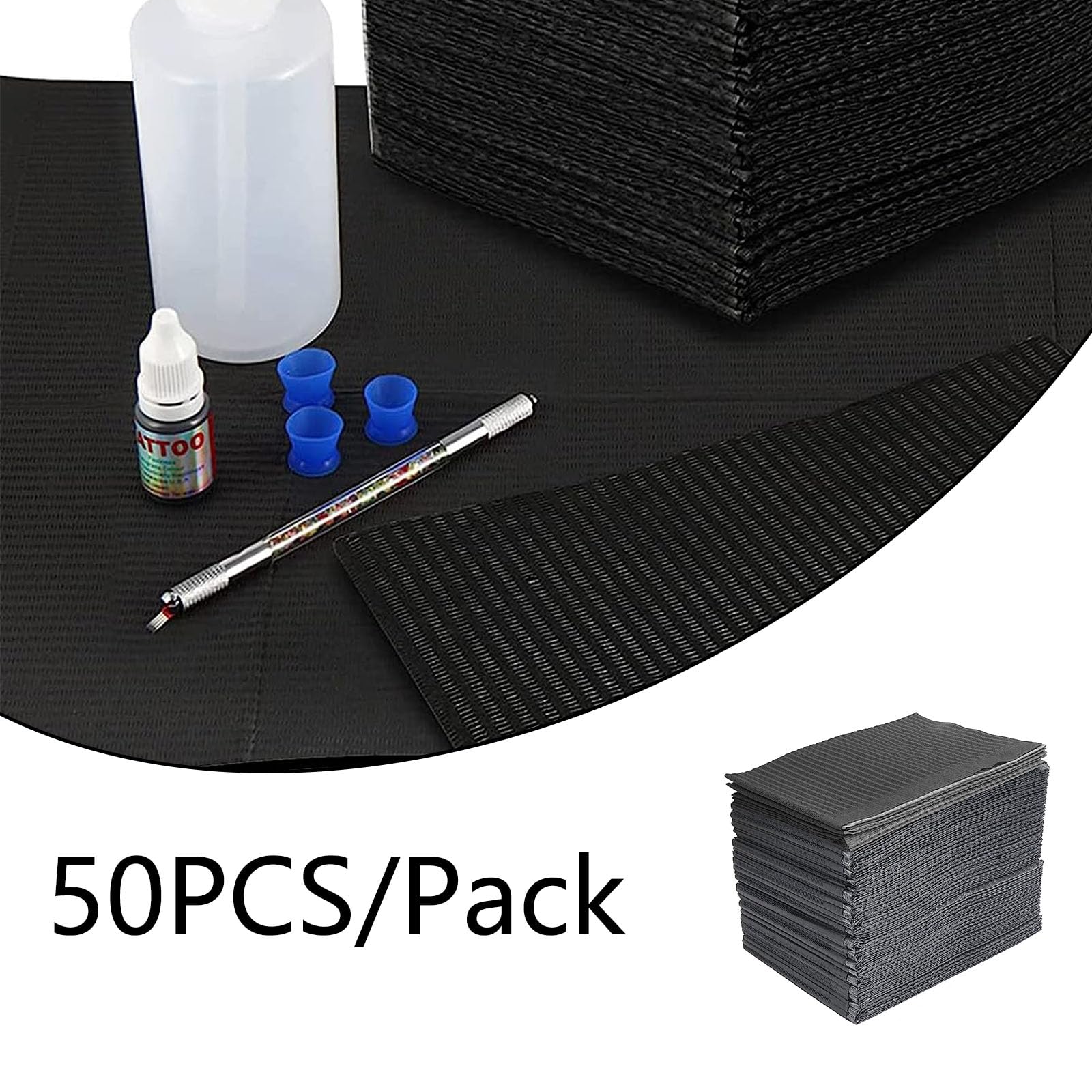 GoLashFun folded mats inside mobile kit for easy transport and hygiene