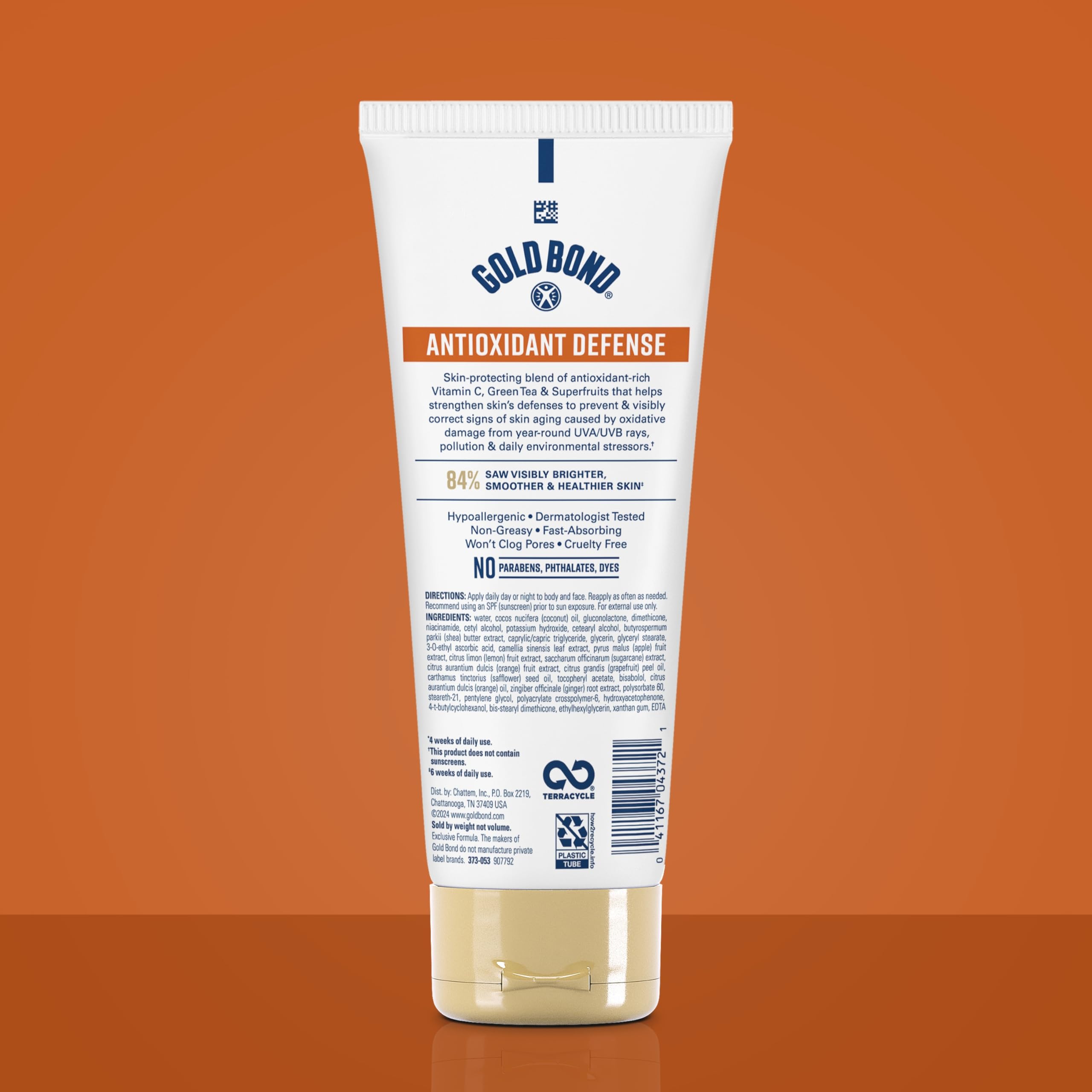 Gold Bond lotion texture close-up showing lightweight consistency