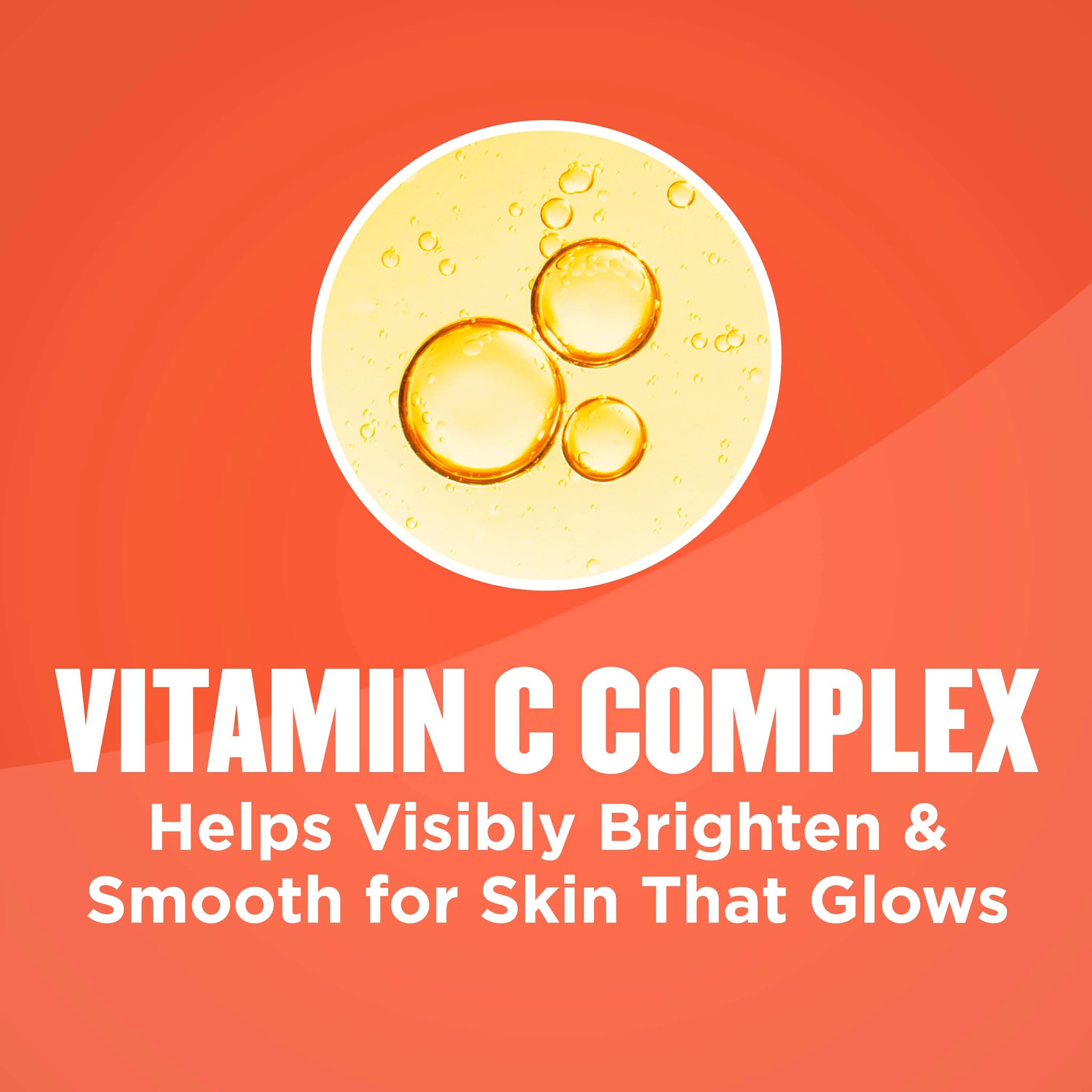 Gold Bond vitamin C ingredient visual highlighting brightening support