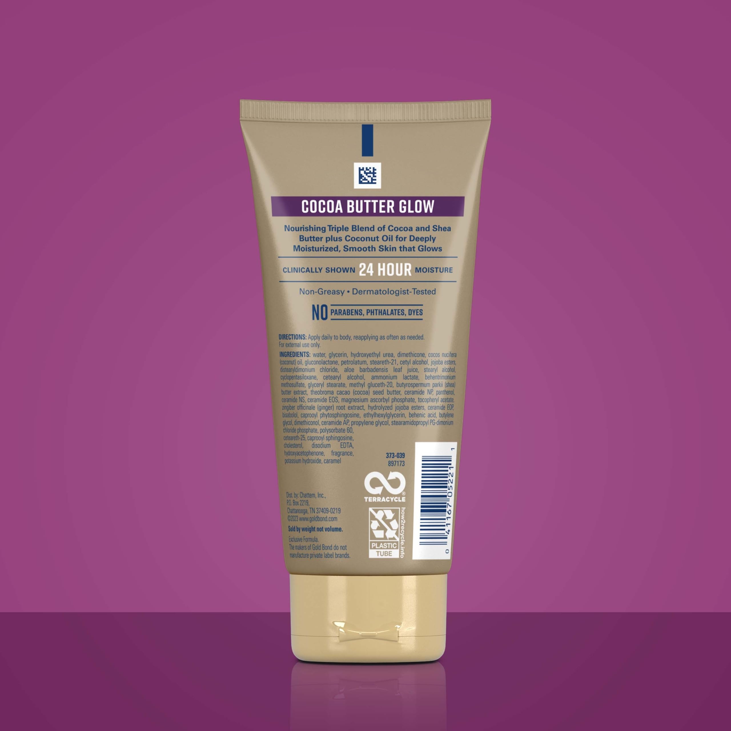 Gold Bond creamy texture close-up showing smooth, hydrating consistency