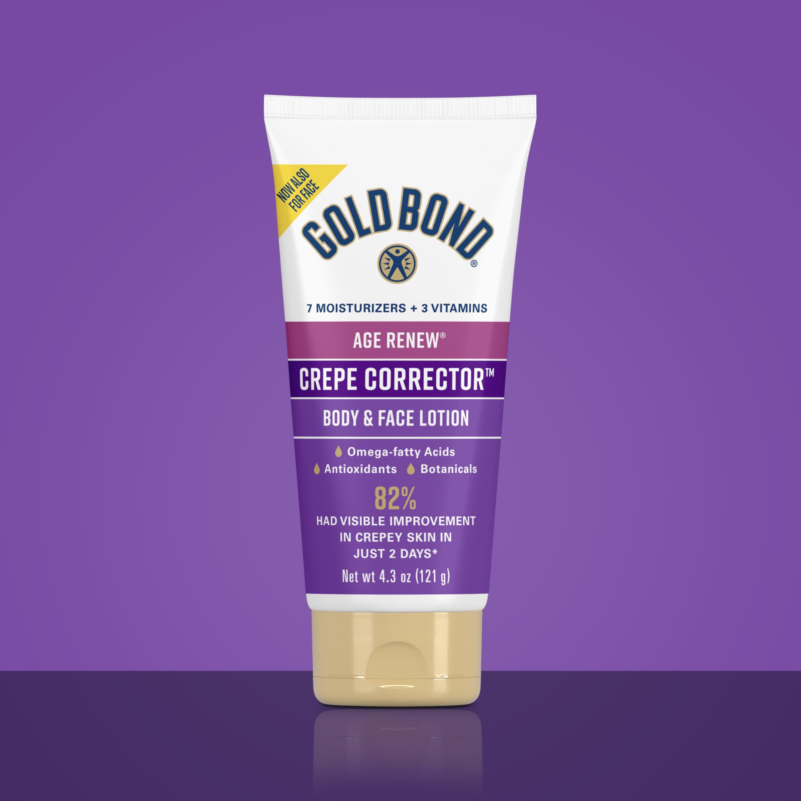 Gold Bond Crepe Corrector creamy texture close-up, showing quick absorption benefit