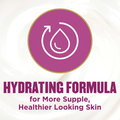 Gold Bond label close-up displaying hyaluronic acid, salicylic acid and vitamin blend benefits