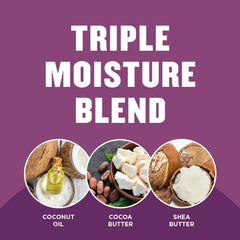Gold Bond ingredients label close-up showing cocoa butter shea and vitamins benefits