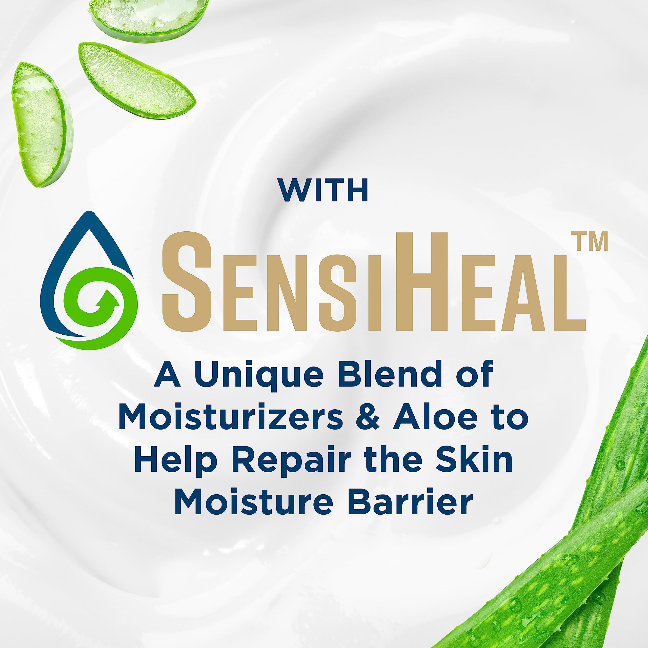 Gold Bond label close-up showing key ingredients and sensitive-skin reassurance
