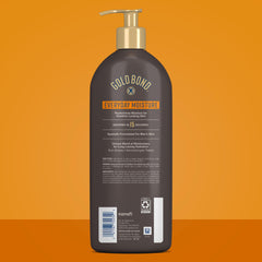Gold Bond lotion texture close-up highlighting fast-absorbing, non-greasy feel