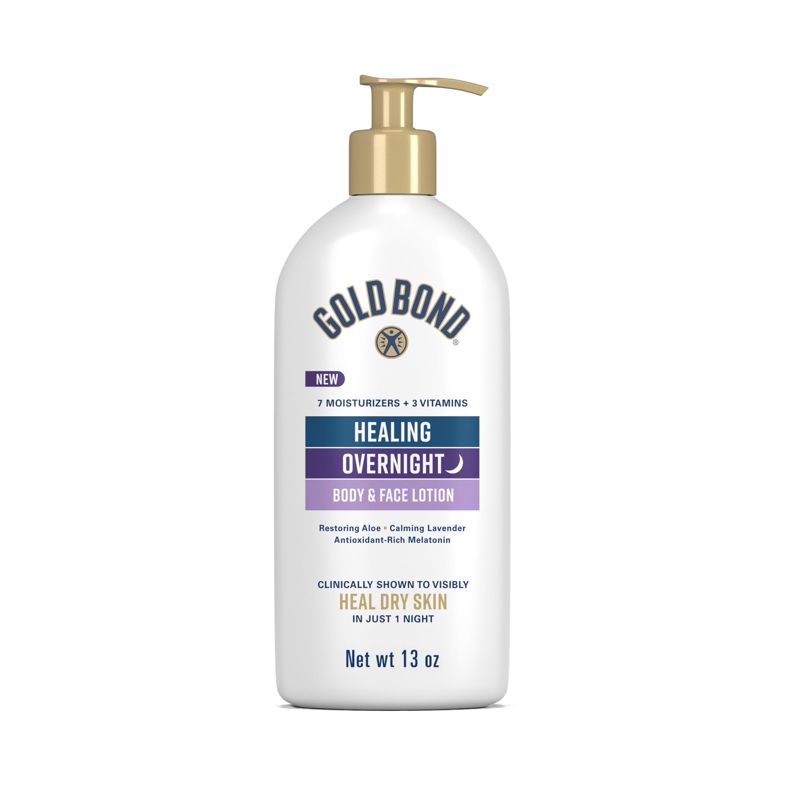 Gold Bond bottle front showing label and calming lavender scent benefit