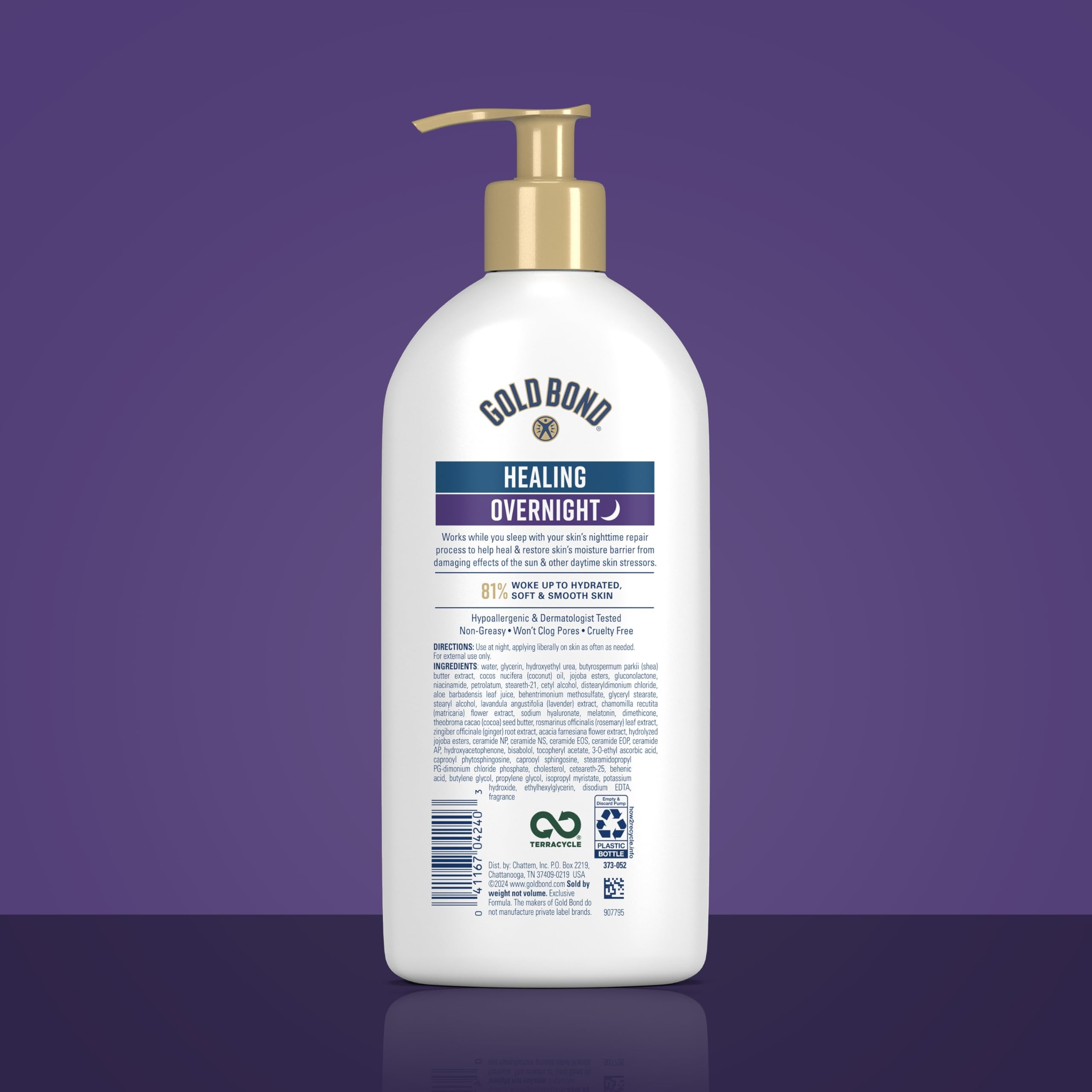 Gold Bond cream texture swirl showing hyaluronic moisture-rich consistency