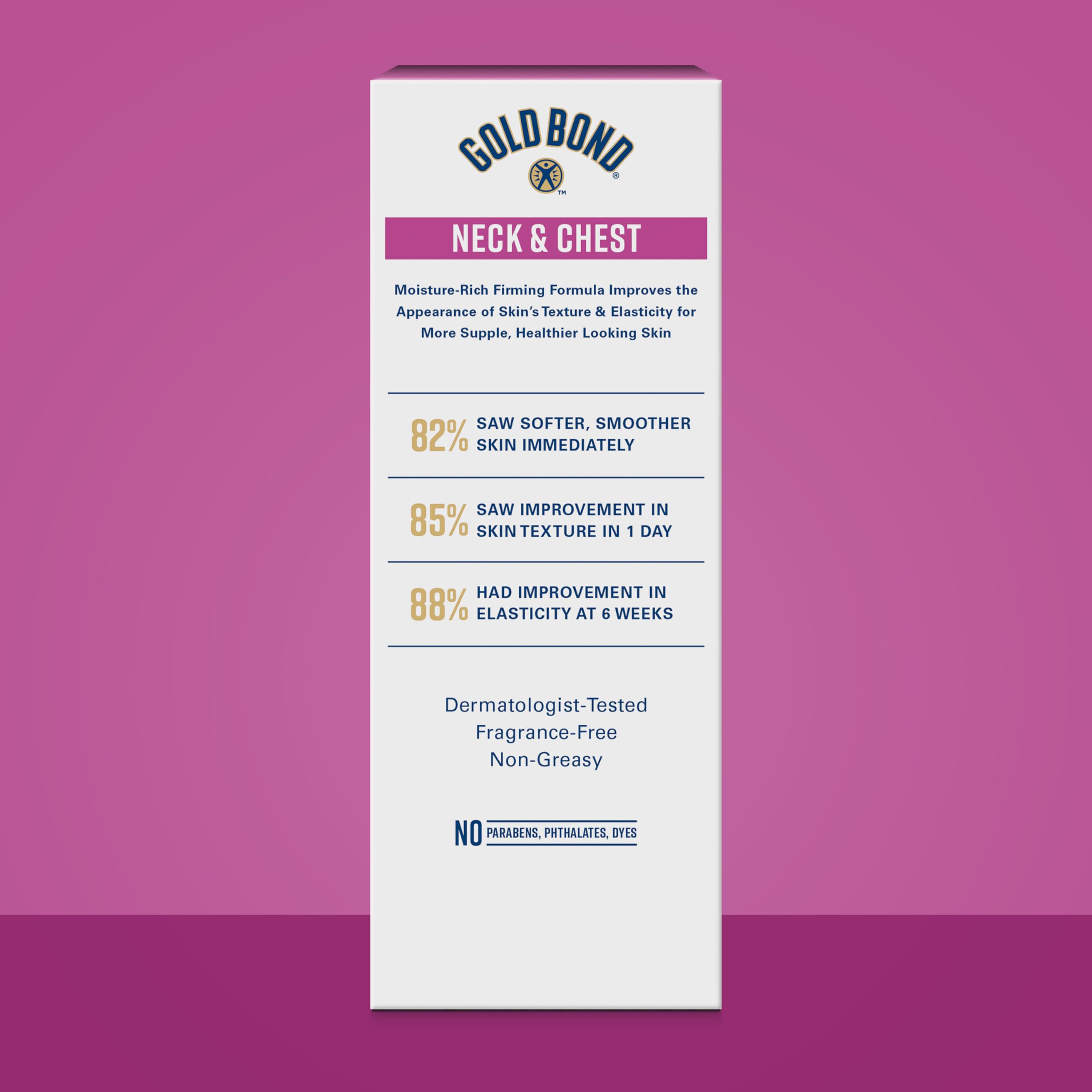 Gold Bond cream dispensed on hand to show amount and easy application benefit