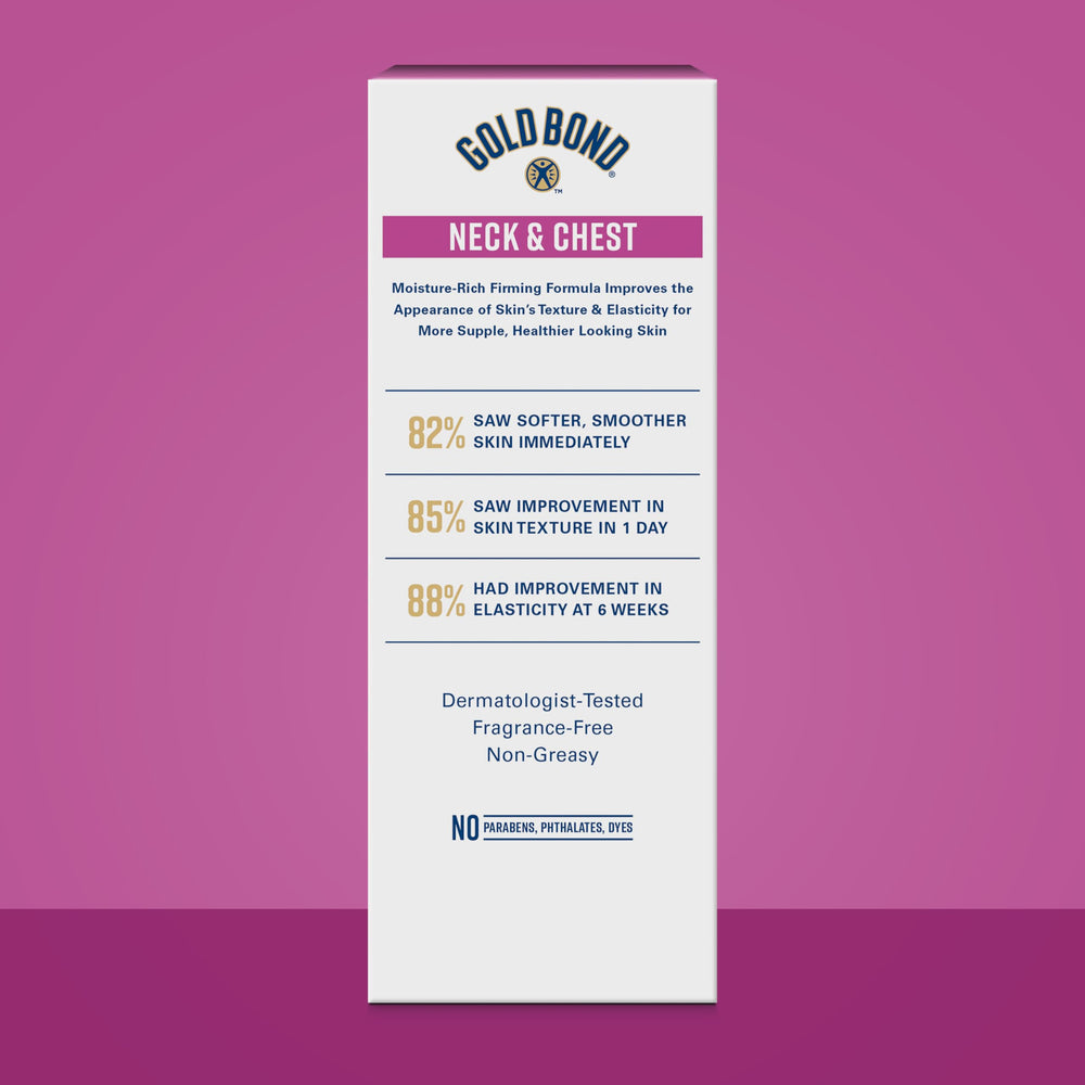 Gold Bond cream dispensed on hand to show amount and easy application benefit