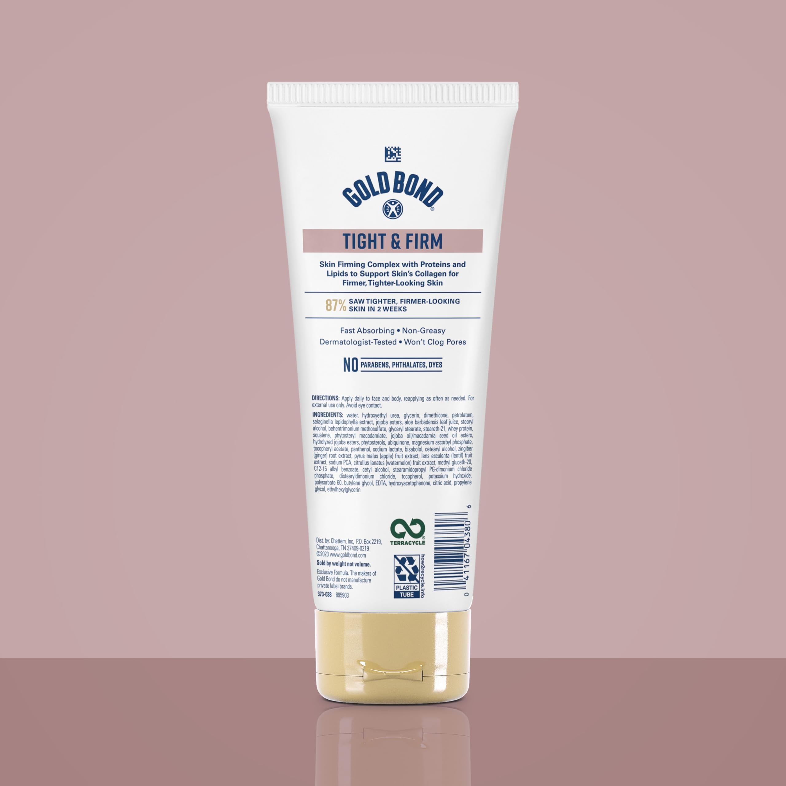 Gold Bond pump dispensing lotion highlighting easy application