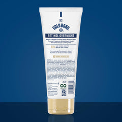 Gold Bond lotion texture close-up highlighting creamy retinol formula