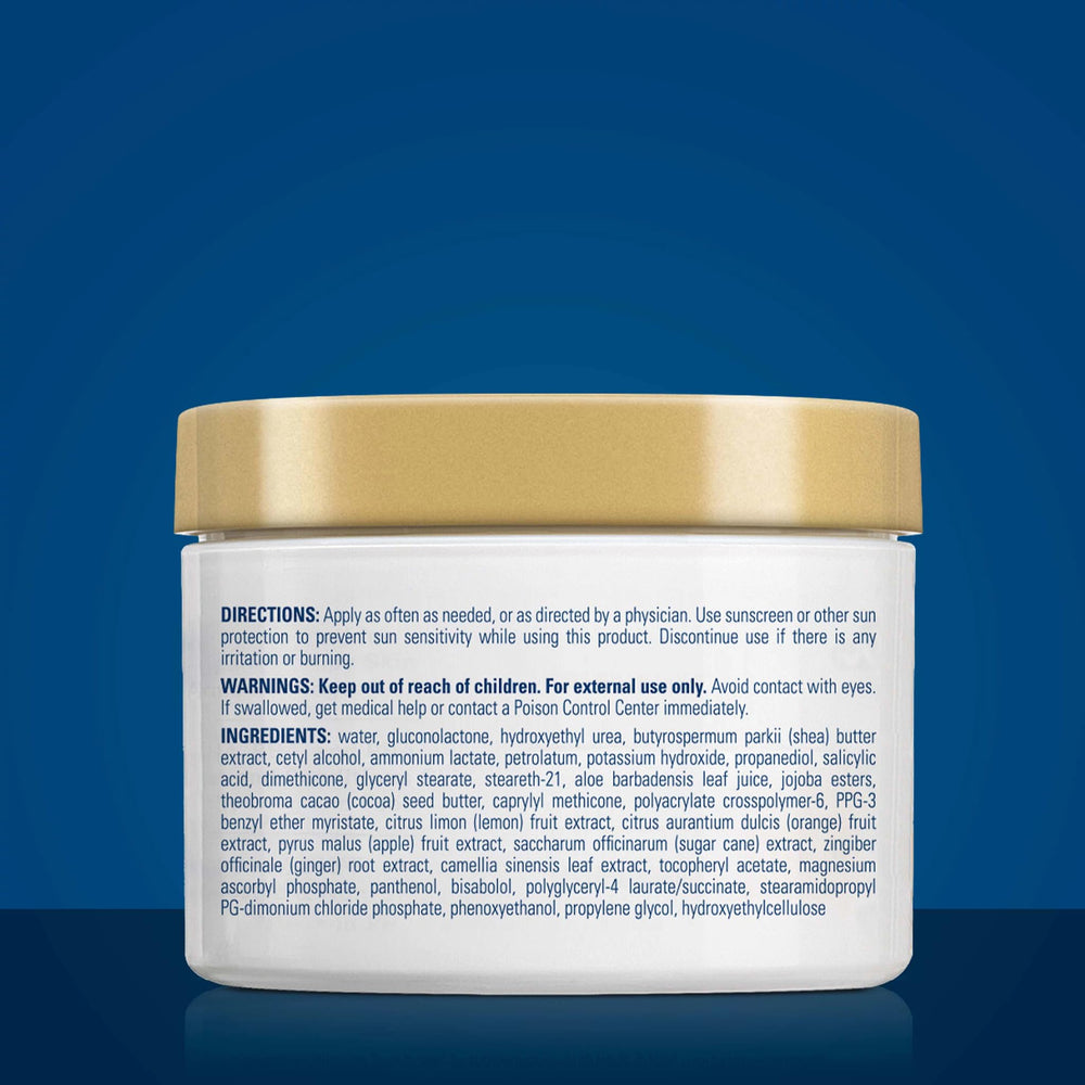 Gold Bond applying cream to arm to soften bumps and improve skin texture