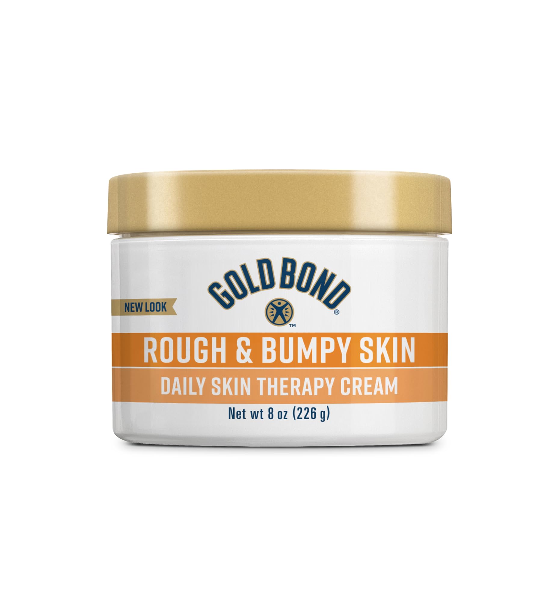 Gold Bond front tub showing product packaging and clear purpose for smoother skin