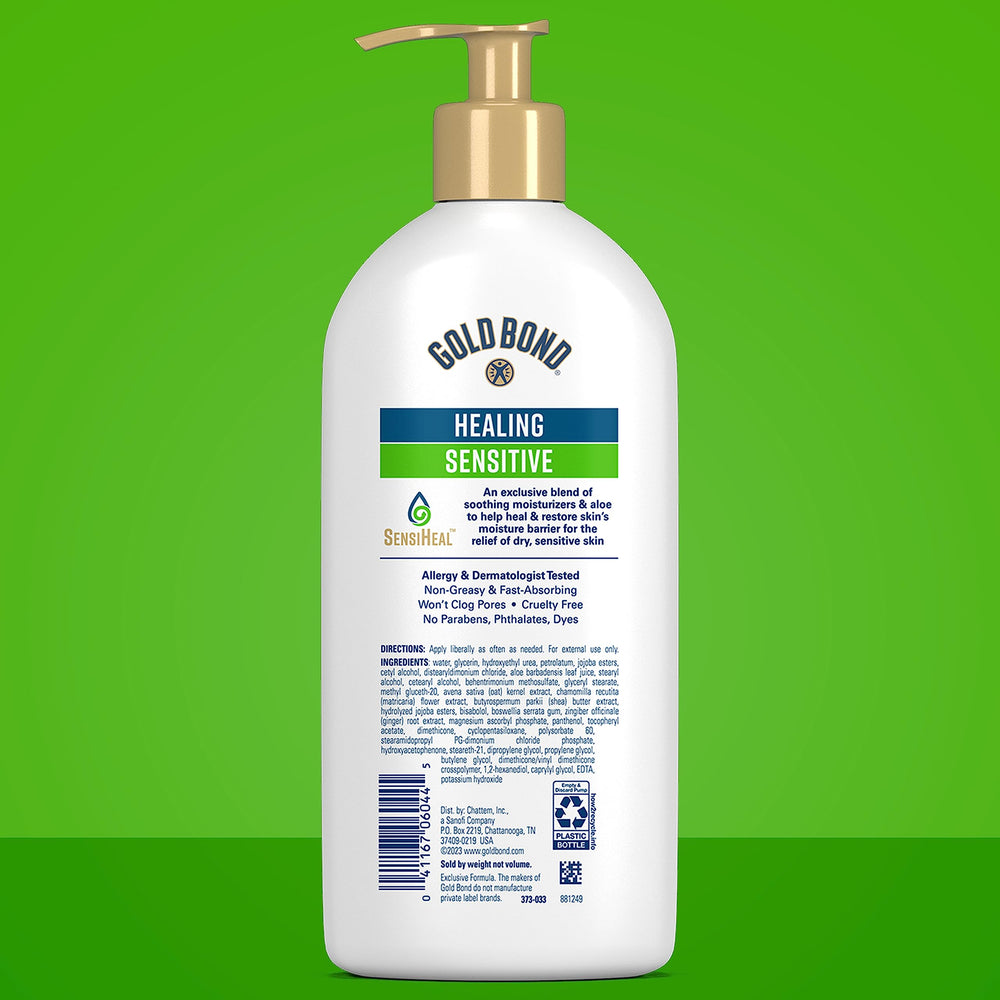 Gold Bond lotion texture close-up highlighting light, non-greasy hydration feel