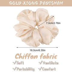 GOLD XIONG PADISHAH chiffon fabric close-up showing smooth texture and gentle grip
