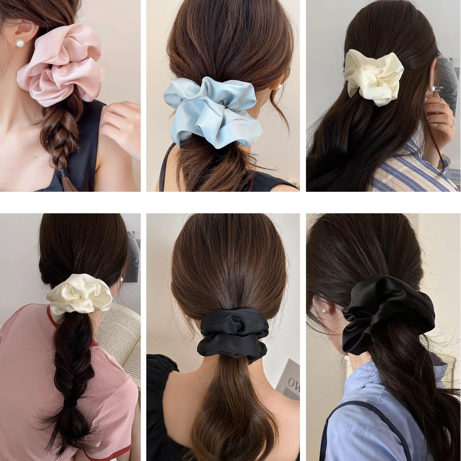 GOLD XIONG PADISHAH multiple color scrunchies styled on a wrist, versatile accessory benefit