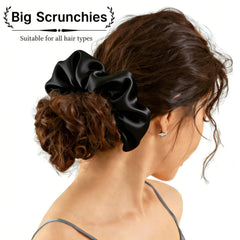 GOLD XIONG PADISHAH scrunchie holding a high ponytail, secure hold benefit