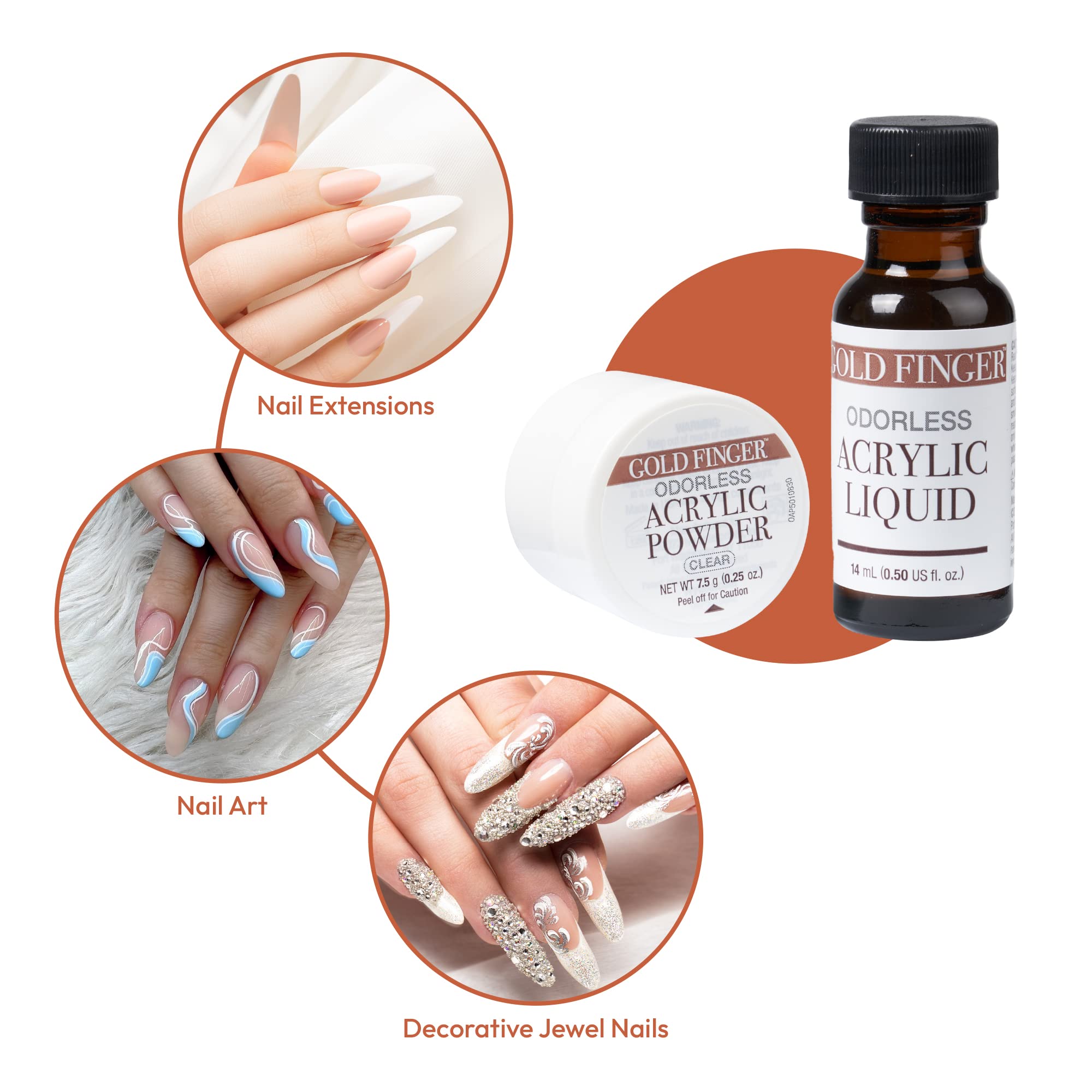Goldfinger finished nails lifestyle image showing durable glossy salon-style finish