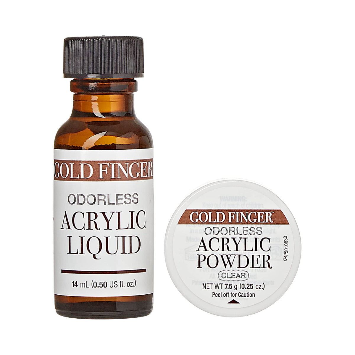Goldfinger front packaging kit showing contents and benefit of low odor