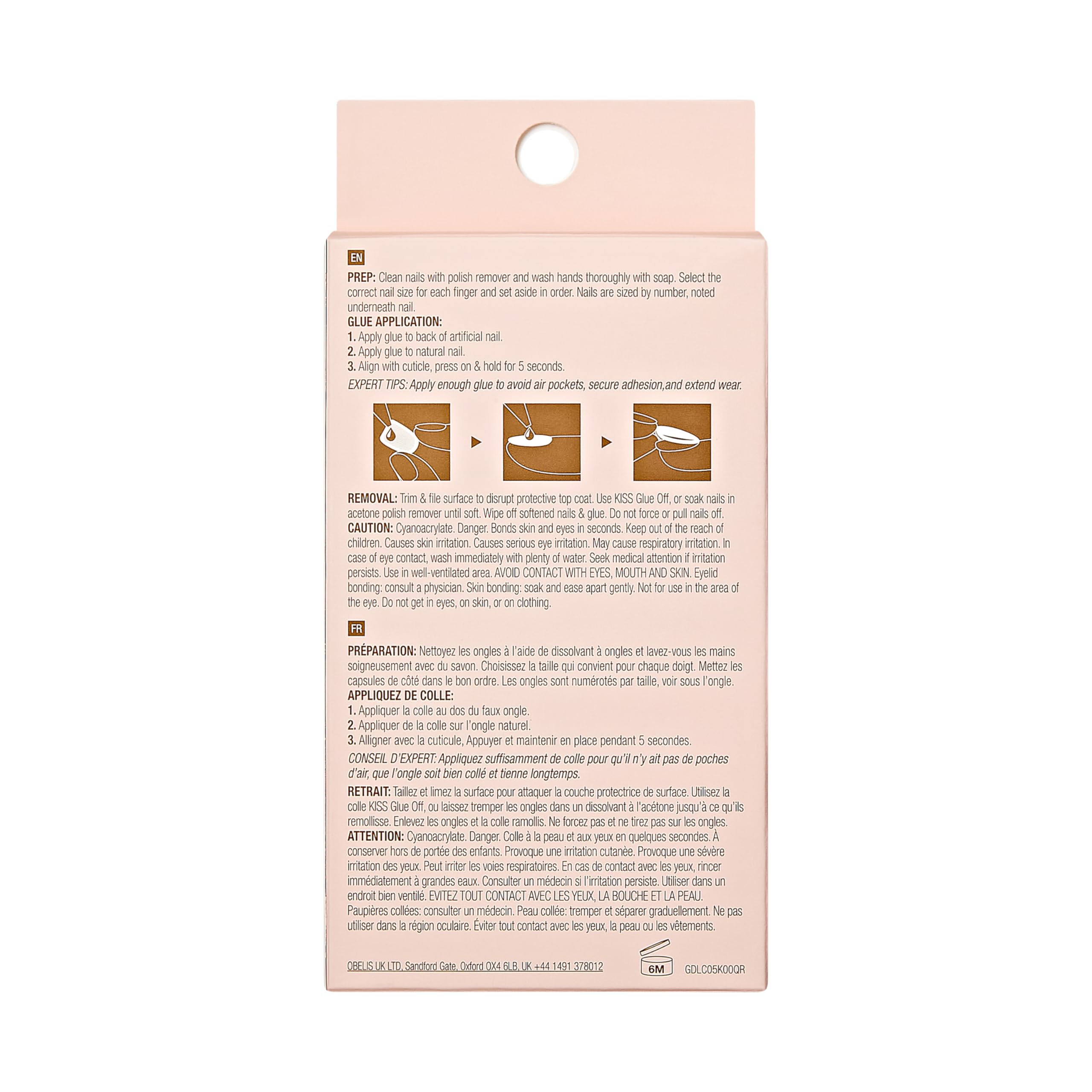 Goldfinger long press-on nails in lifestyle setting delivering instant polished look